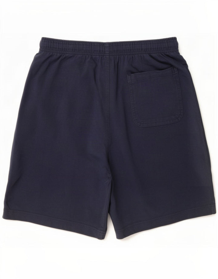 Shorts esportivos masculinos Nike médio azul marinho algodão