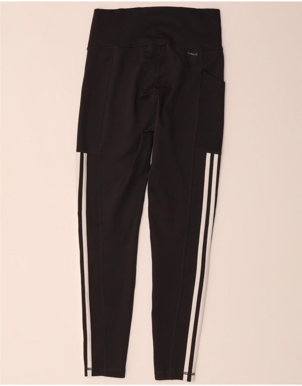 Adidas Womens Climalite Leggings UK 8/10 Pequeno Poliéster Preto