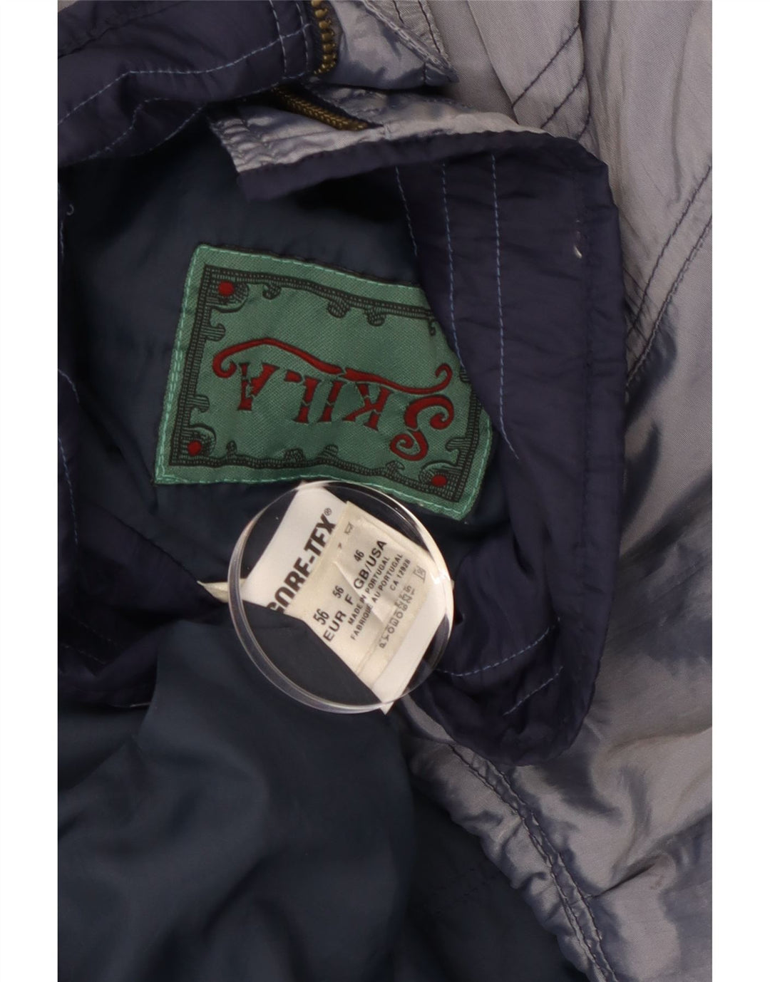 Jaqueta corta-vento masculina SKILA UK 46 3XL azul acrílico