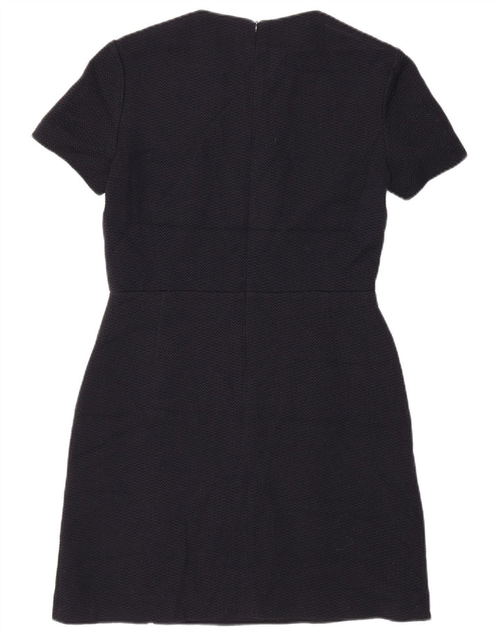 Vestido bainha feminino FRENCH CONNECTION UK 12 poliéster azul marinho médio