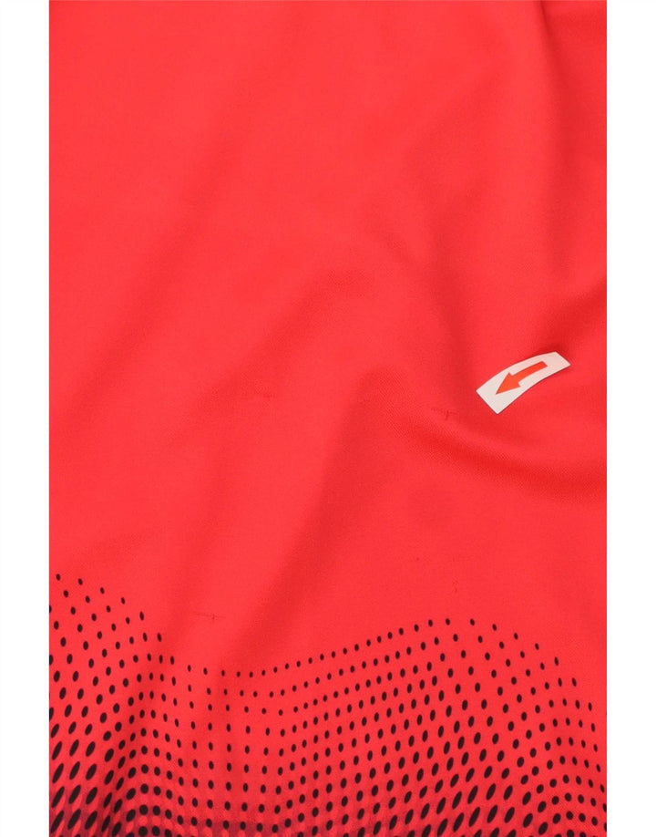 Camiseta Nike Masculina Dri Fit Top Pequeno Colorblock Vermelho