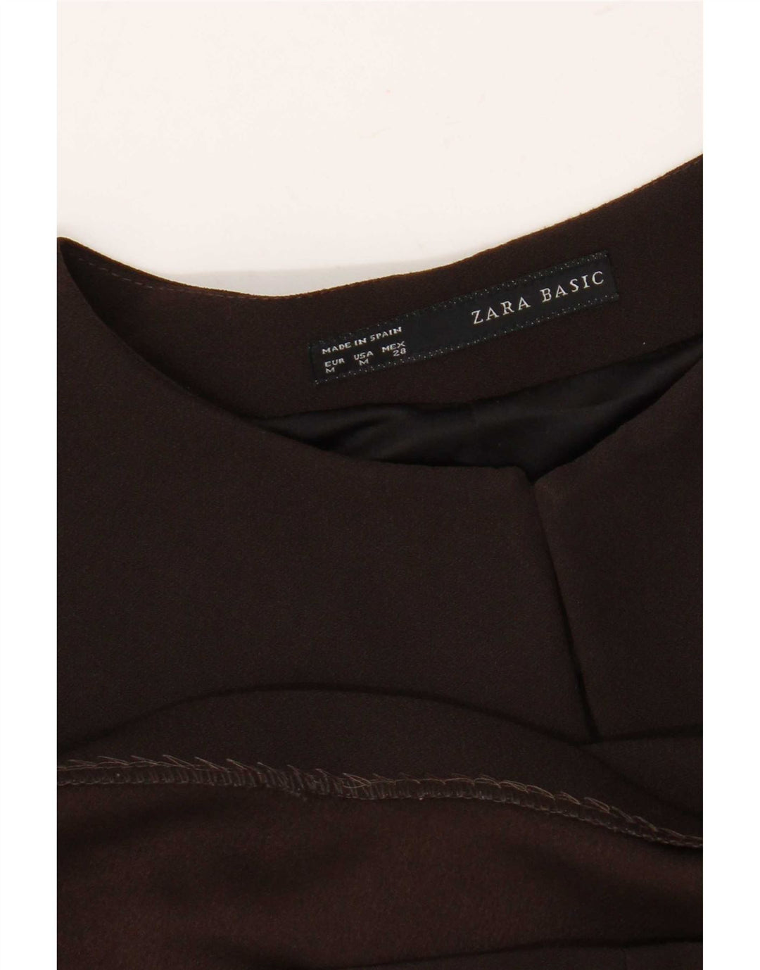 Vestido feminino Zara de manga comprida UK 14 médio preto