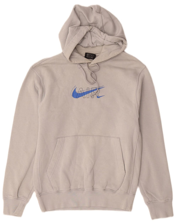 Nike masculino gráfico solto ajuste moletom com capuz XS algodão cinza