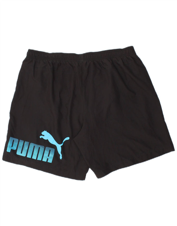 Shorts esportivos gráficos masculinos Puma XL preto poliéster