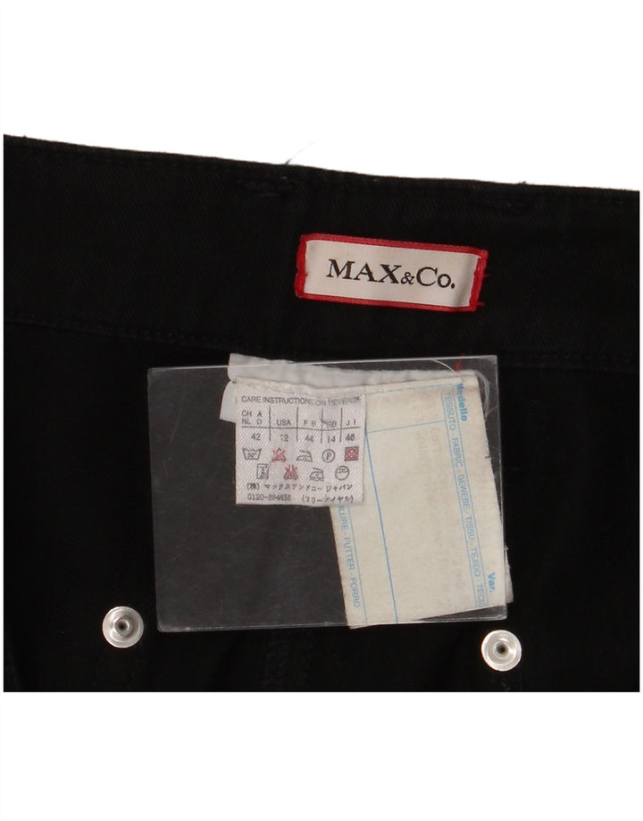 Bermuda feminina Max & Co. UK 14 grande W36 preta