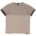 Ellesse Camiseta masculina gráfica Top cinza médio algodão colorblock
