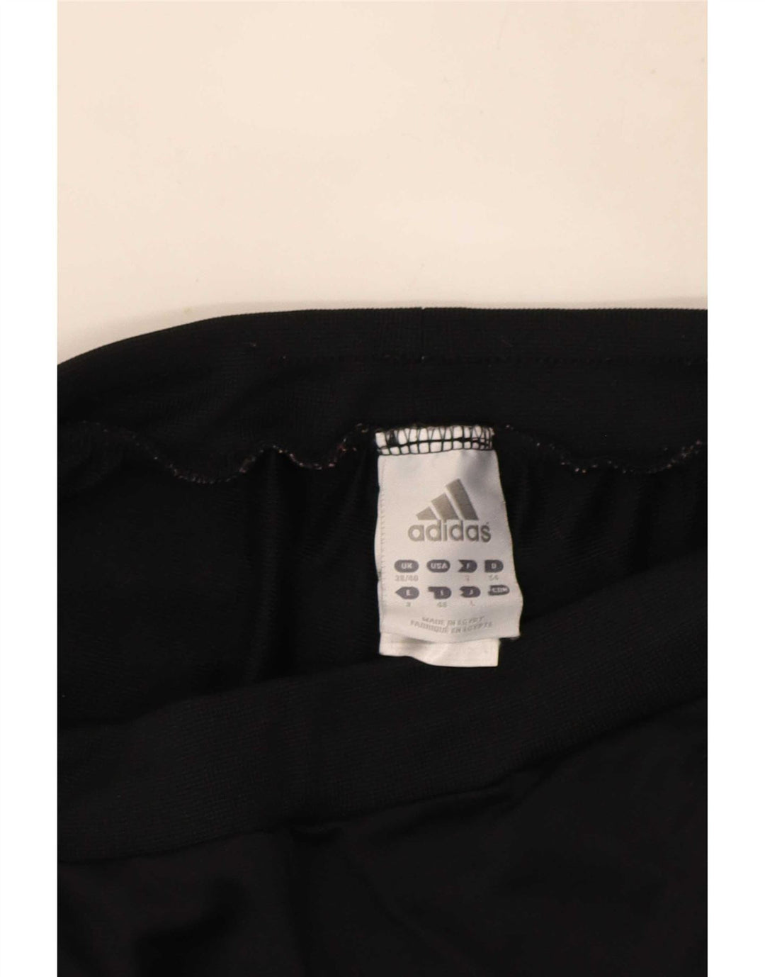 Calça de treino masculina Adidas Joggers UK 38/40 poliéster preto médio