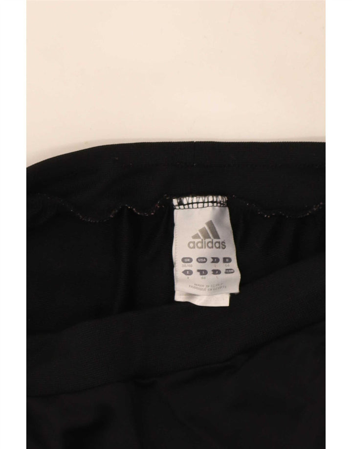 Calça de treino masculina Adidas Joggers UK 38/40 poliéster preto médio