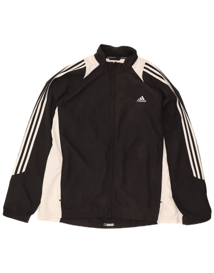 Adidas Mens Clima 365 Rain Jacket UK 42 XL Preto Colourblock Poliéster