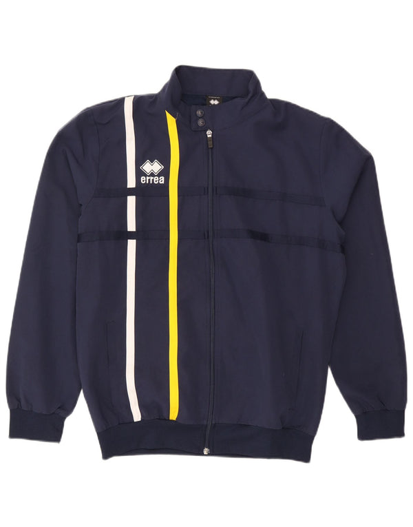 Jaqueta bomber masculina Errea UK 40 grande poliéster listrado azul marinho