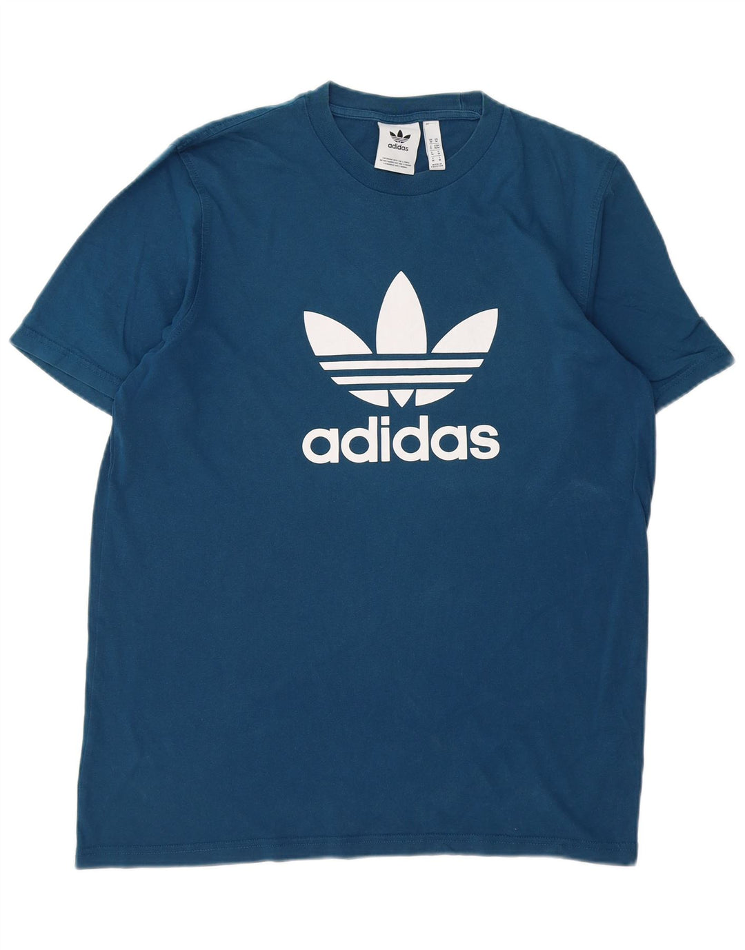 ADIDAS Mens Graphic T-Shirt Top Médio Algodão Azul