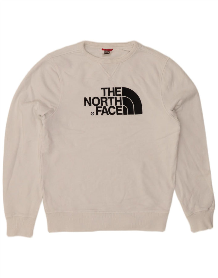 THE NORTH FACE moletom gráfico masculino jumper pequeno algodão branco