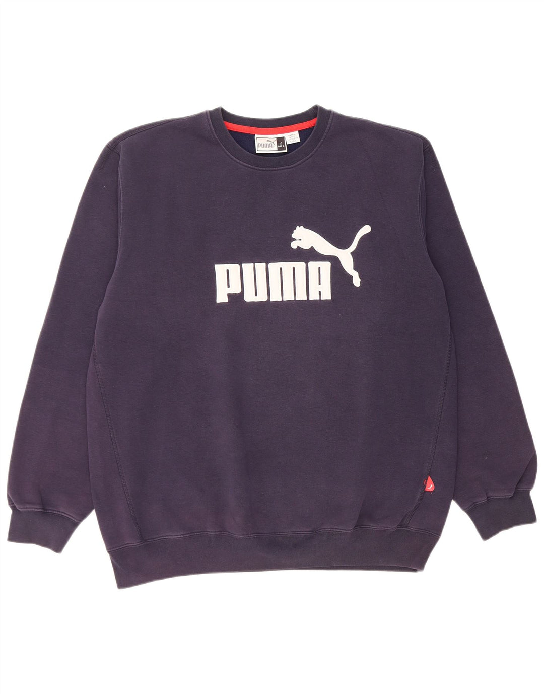 Puma moletom gráfico masculino jumper grande azul marinho
