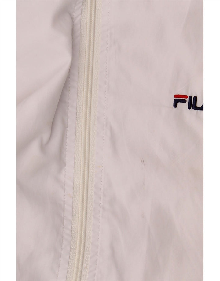 Fila Mens Tracksuit Top Jacket Grande Poliéster Branco