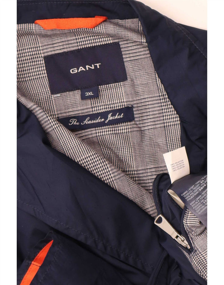 Jaqueta blazer masculina Gant com 2 botões Reino Unido 46 3XL azul marinho poliéster