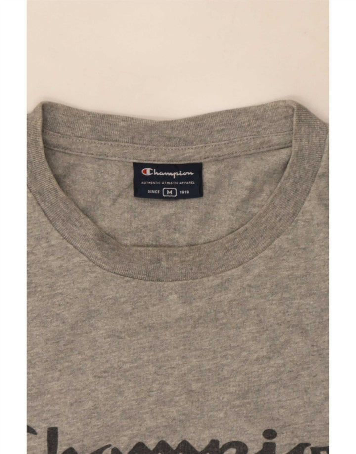 Campeão Camiseta Masculina Graphic Top Cinza Médio