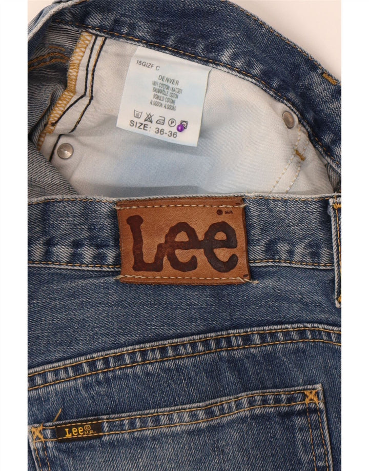 Lee Mens Denver Bootcut Jeans W36 L33 Azul Algodão