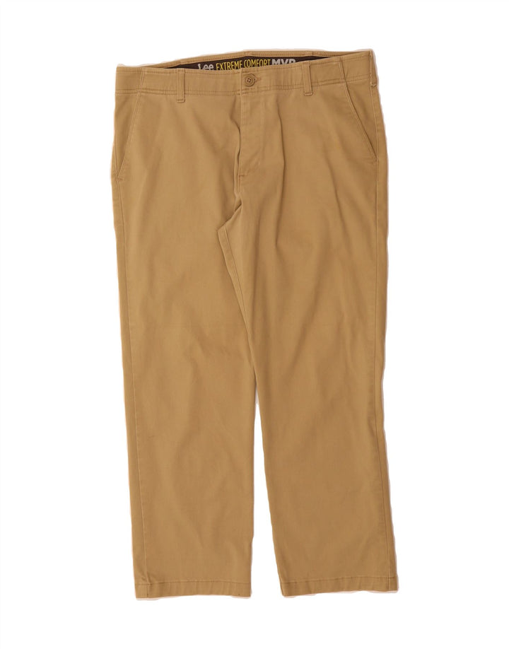 LEE Mens Straight Chino Trousers W36 L29 Beige Cotton Vintage Lee and Second-Hand Lee from Messina Hembry 