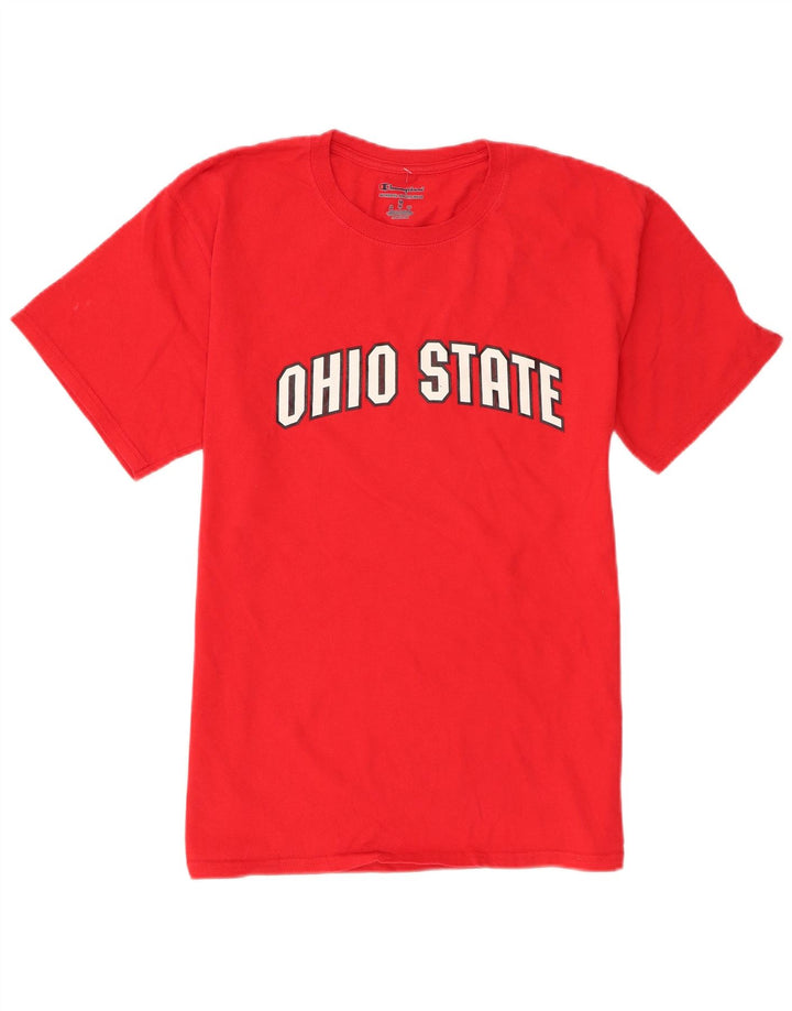 Camiseta masculina Champion Ohio State Graphic Top Médio Vermelho