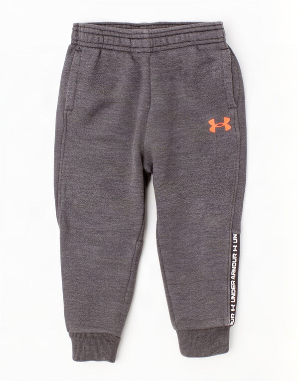 Calça de treino Under Armour Baby Boys Graphic Joggers 12-18 meses cinza