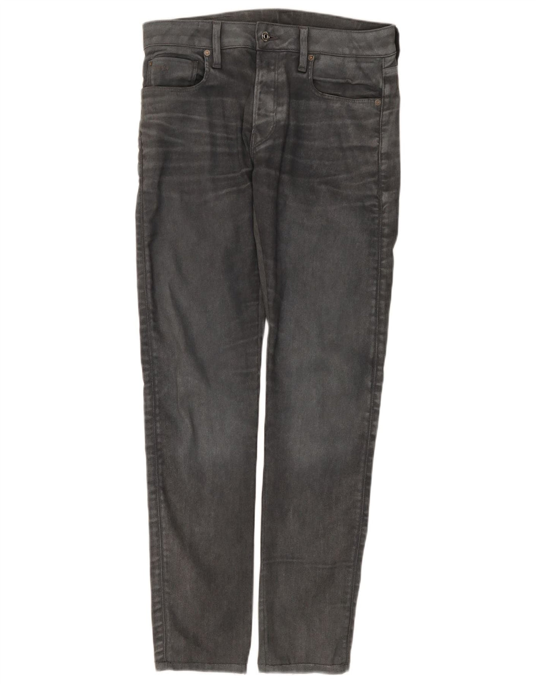 G-Star Masculino 3301 Slim Jeans W31 L34 Algodão Cinza