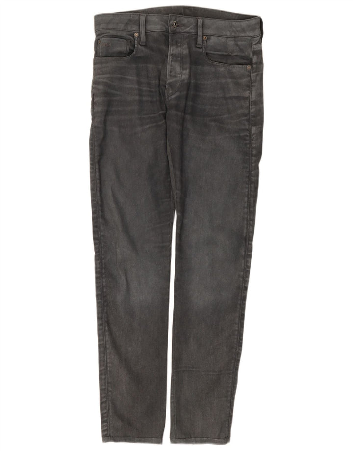 G-Star Masculino 3301 Slim Jeans W31 L34 Algodão Cinza