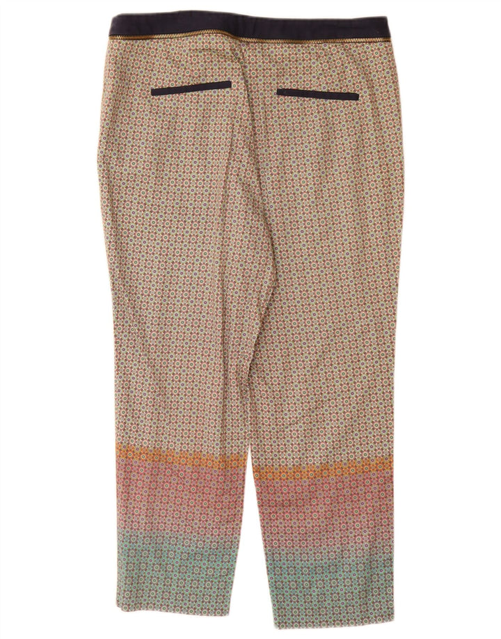 Zara Calça Feminina Cropped EU 40 Médio W30 L24 Multicolorido Geométrico