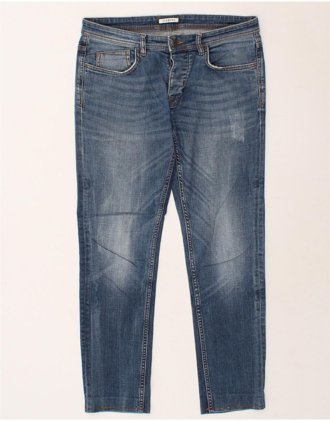 ICEBERG Womens Slim Jeans W31 L28 Blue | Vintage Iceberg | Thrift | Second-Hand Iceberg | Used Clothing | Messina Hembry 