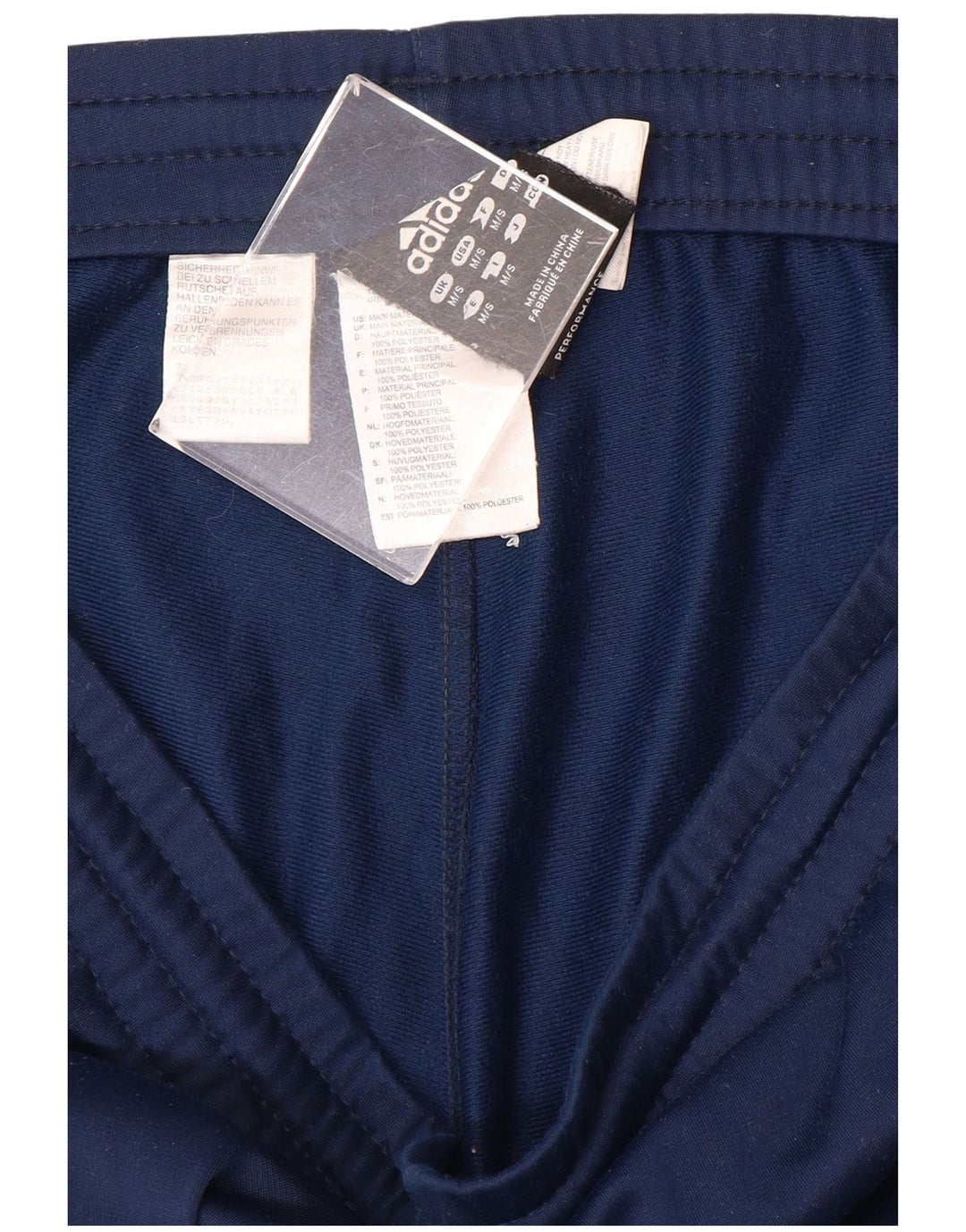 Calça de treino masculina Adidas médio azul marinho poliéster