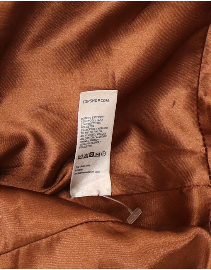 Casaco feminino Topshop Princess UK 12 lã preta média