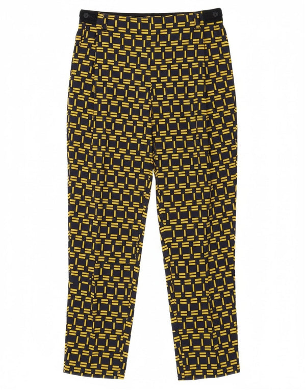 Calça Chino Cônica Feminina Zara XS W29 L26 Xadrez Amarelo