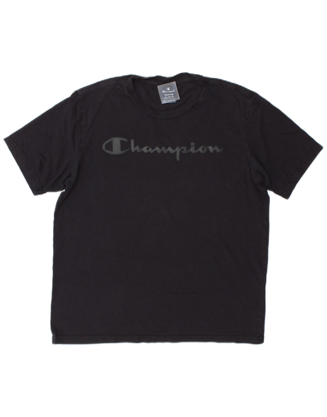 Camiseta gráfica masculina Champion Top Médio Azul Marinho