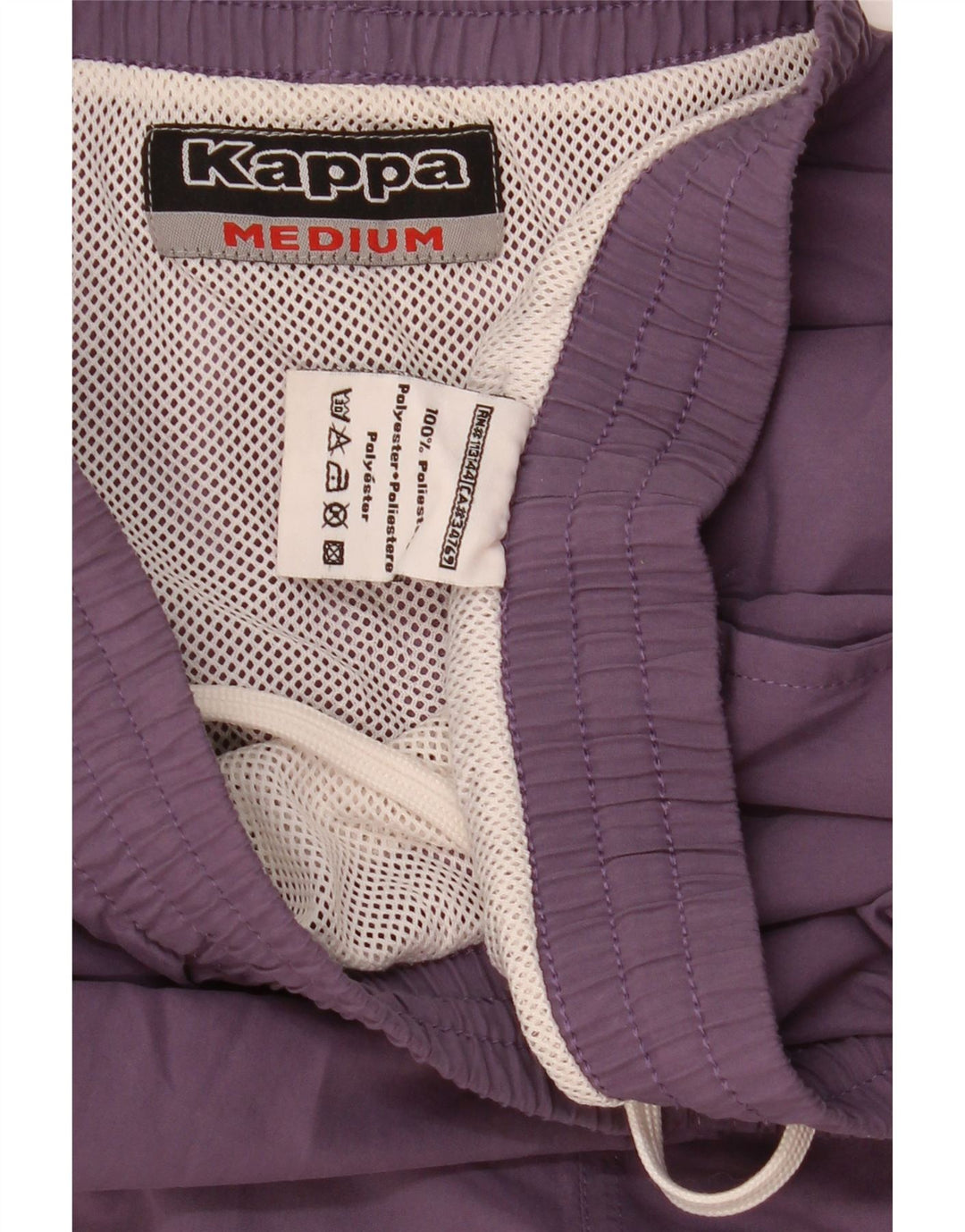 Shorts esportivos masculinos Kappa poliéster roxo médio