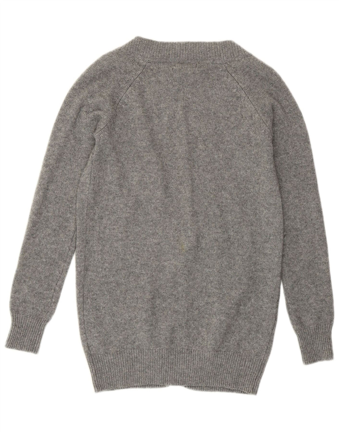 Suéter cardigã feminino MASSIMO DUTTI UK 8 pequeno lã cinza