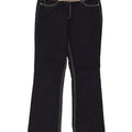 Wrangler feminino bootcut jeans W32 L31 azul marinho algodão