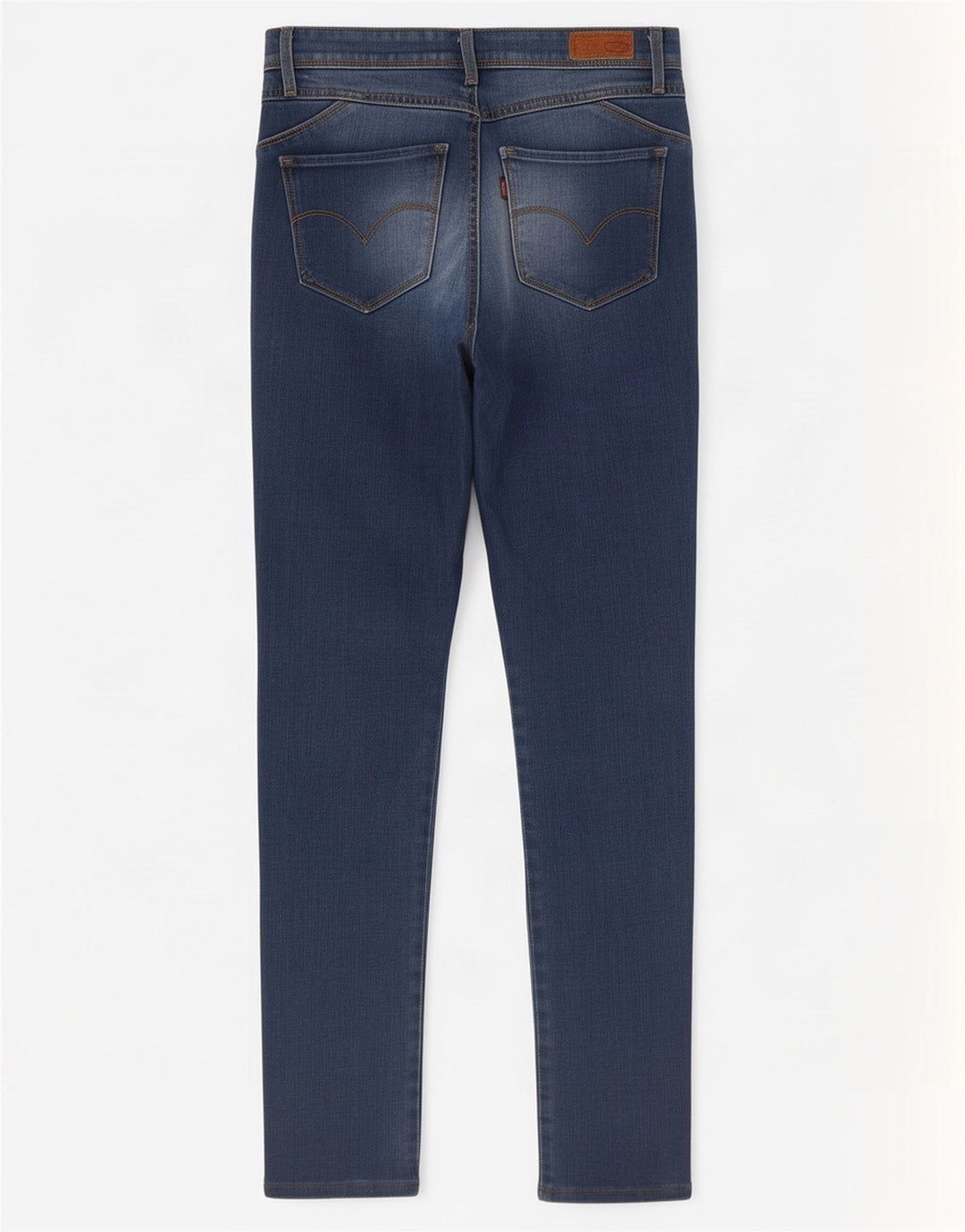 Jeans skinny de cintura média feminino Levi's W28 L30 azul