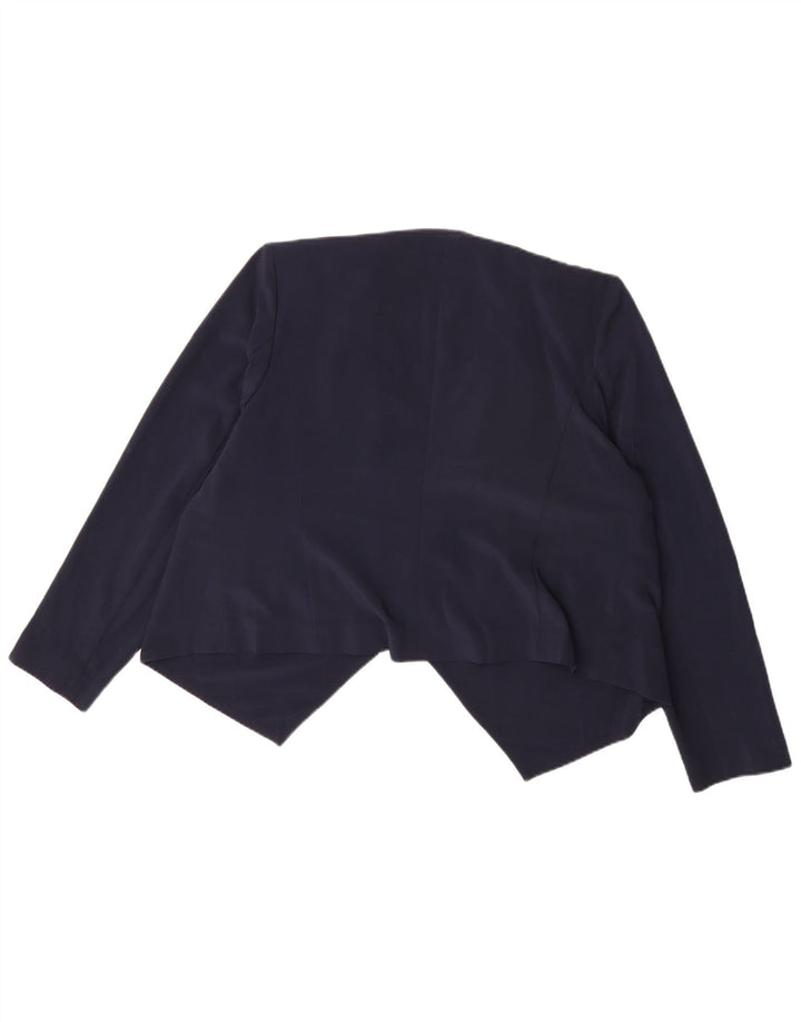Bolero feminino Marks & Spencer UK 16 grande poliéster azul marinho