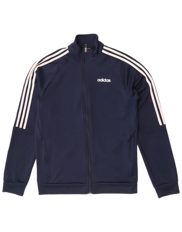 Adidas Mens Climalite Tracksuit Top Jacket UK 40/42 Médio Azul Marinho