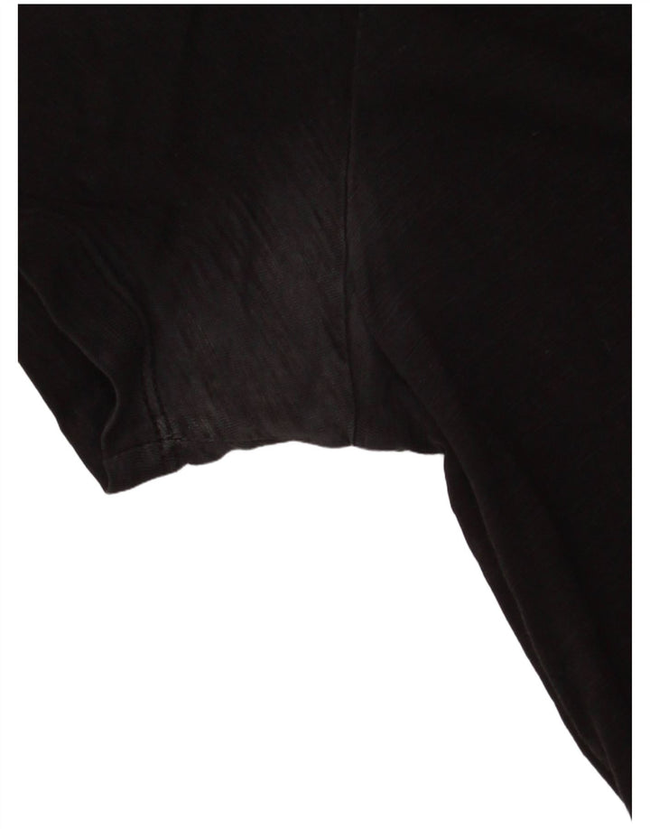 Camiseta masculina Jack & Jones Regular Fit Top Médio Algodão Preto