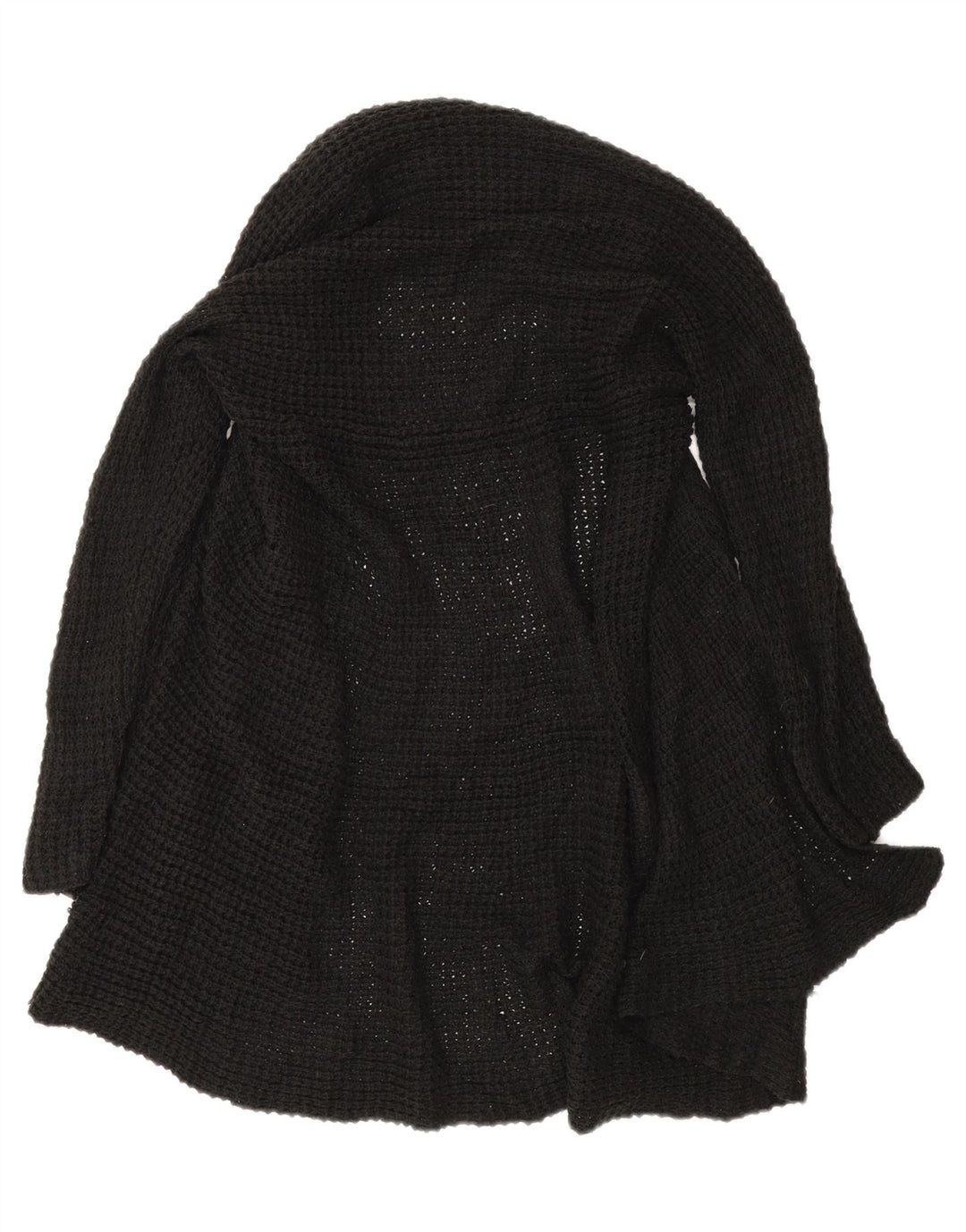 Zara Suéter Cardigan Aberto Feminino Reino Unido 12 Médio Preto