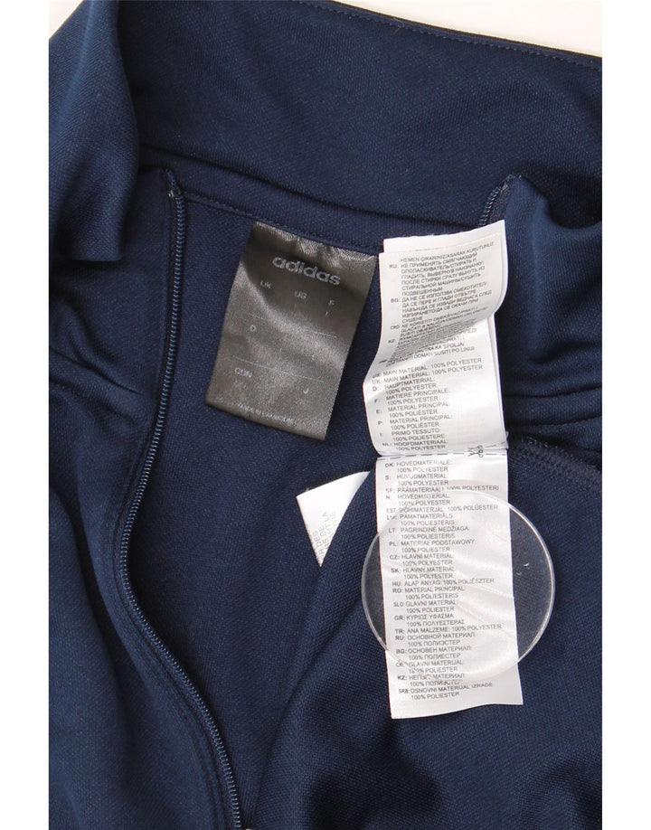 Adidas Mens Climalite Pullover Treino Top Grande Azul Marinho Poliéster