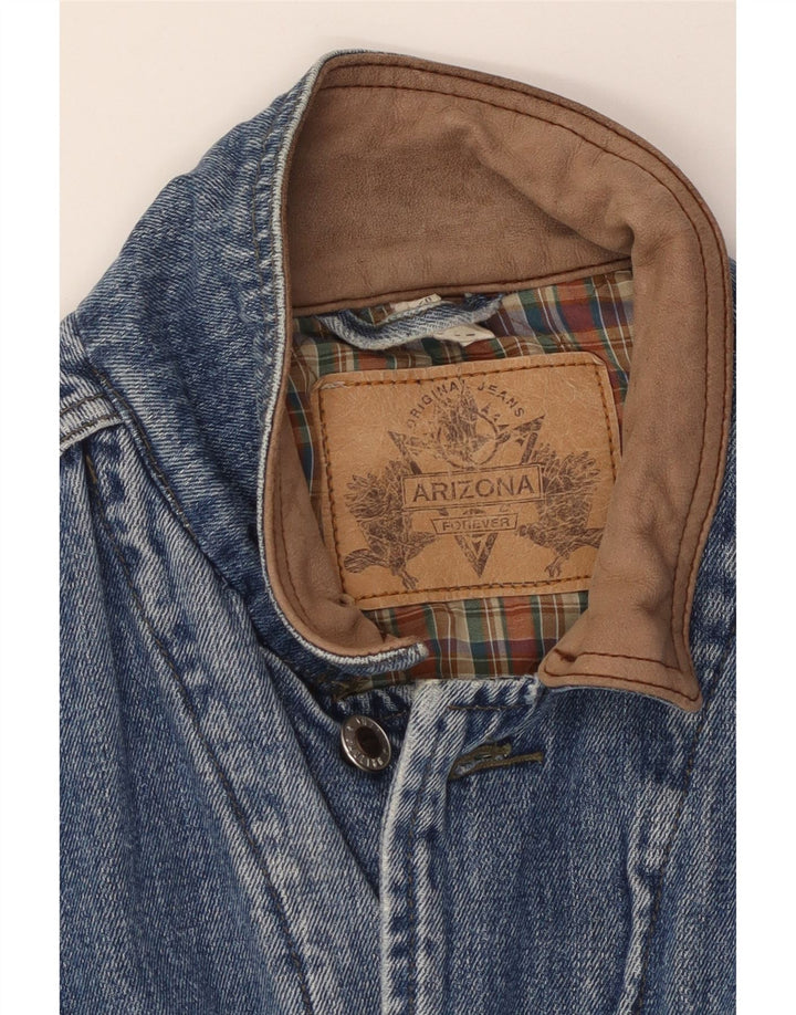 Jaqueta jeans masculina ARIZONA UK 40 grande azul poliamida