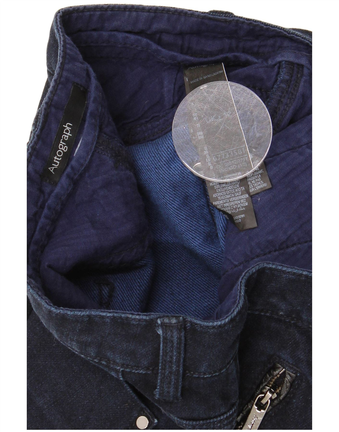 Saia jeans autograph feminina MARKS & SPENCER Reino Unido 12 médio W30 azul marinho