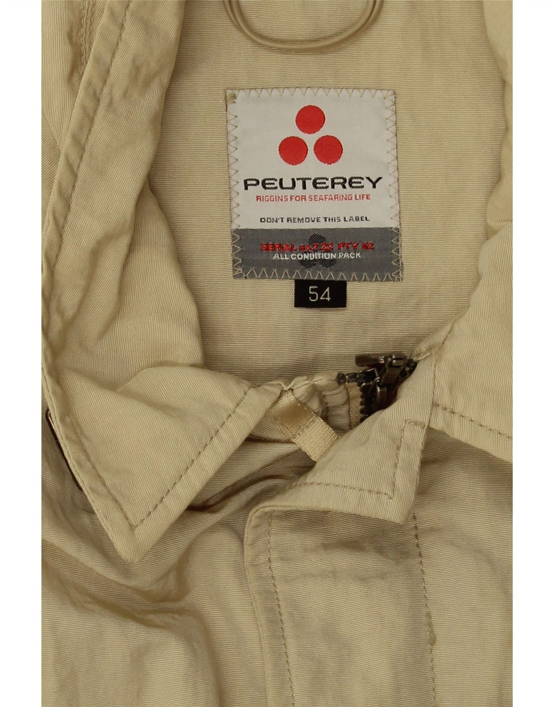 Jaqueta bomber feminina PEUTEREY IT 54 3XL poliamida bege