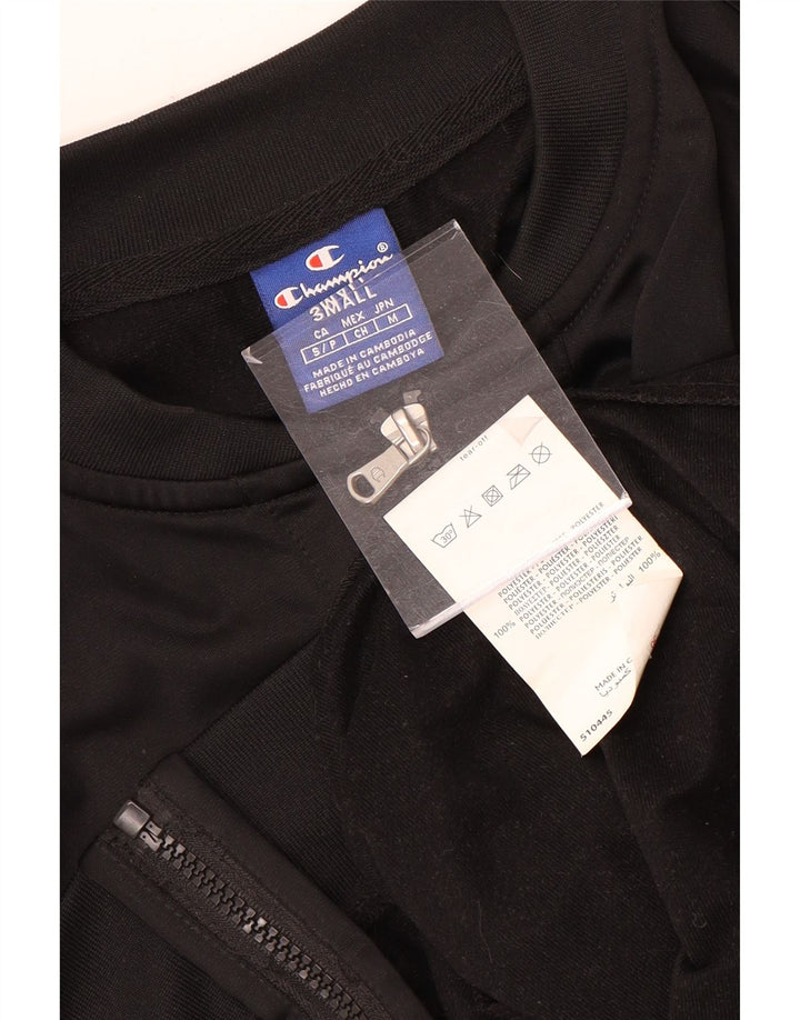 Jaqueta feminina Champion Crop Graphic Tracksuit UK 10 pequena preta