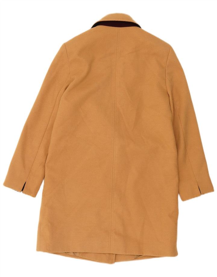 Sobretudo feminino Topshop UK 6 XS poliéster bege