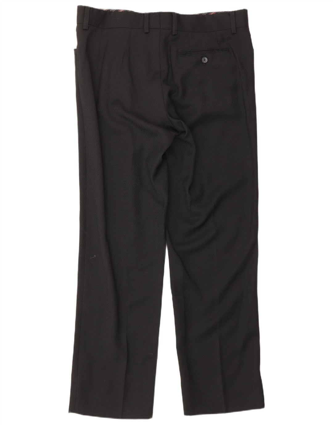 DOLCE & GABBANA Masculino 2 peças terno IT 50 grande W36 L31 preto lã nova