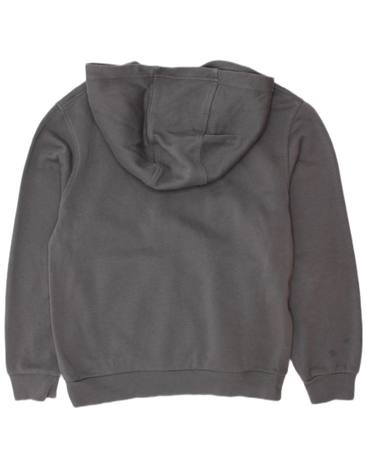 Jumper com capuz gráfico Nike Boys 10-11 anos cinza médio algodão