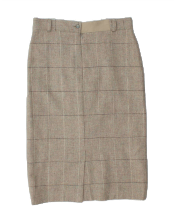 VINTAGE Womens Straight Skirt W32 Large Grey Check Vintage Vintage and Second-Hand Vintage from Messina Hembry 