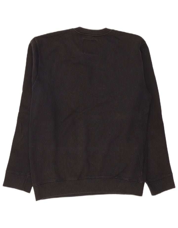 Vans Mens Graphic Moletom Jumper Grande Algodão Preto
